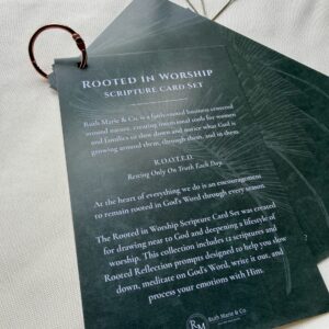 Rooted In Worship Scripture Card Set