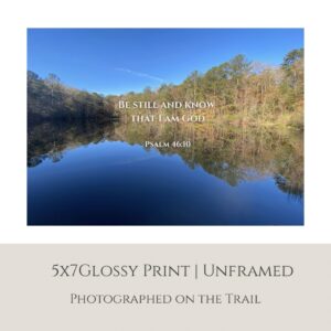 Psalm 46:10 Scripture Nature Print