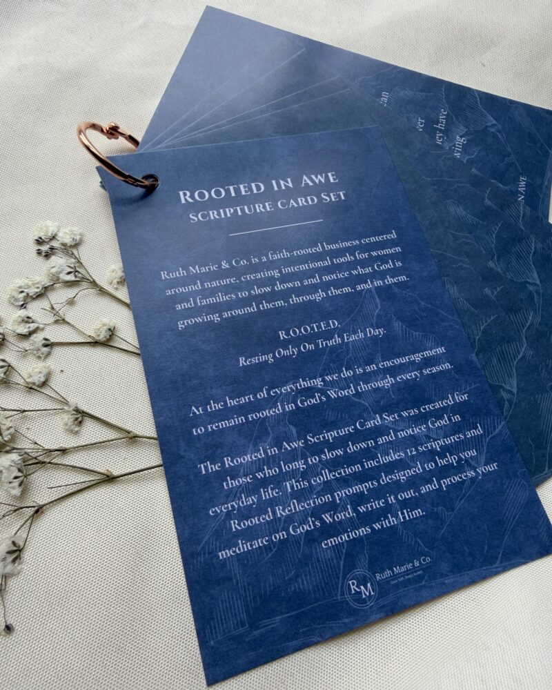 Rooted In Awe Scripture Card Set