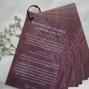 Rooted In Thanks Scripture Card Set